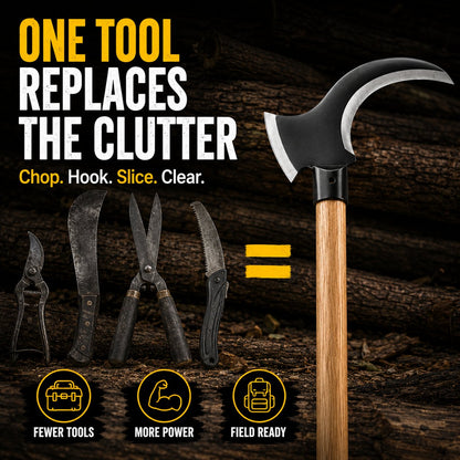 Dual-Head Clearing Axe & Sickle