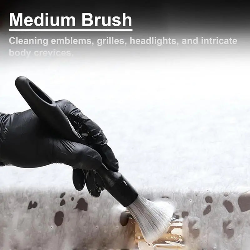 4-Pack Car Detailing Brushes – Soft & Scratch-Free