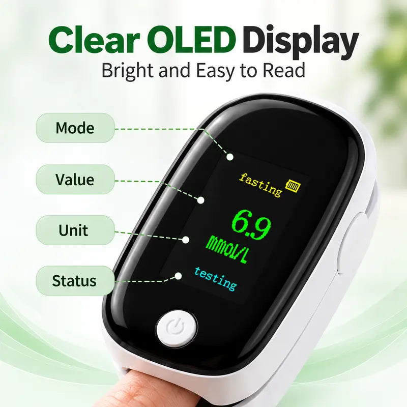 🔥Non-Invasive Fingerstick Blood Glucose Meter