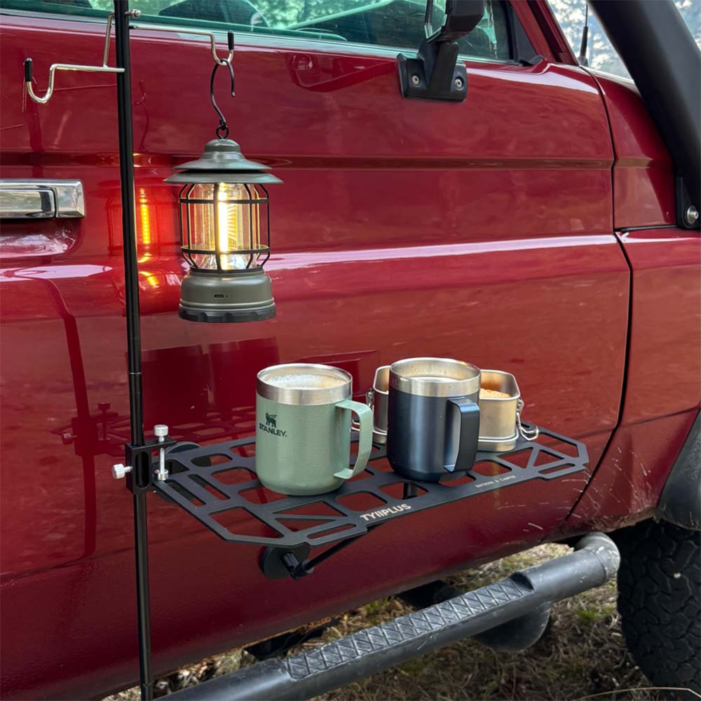 🚗Heavy-Duty Magnetic Vehicle Side Table | Portable Grid Camp Desk