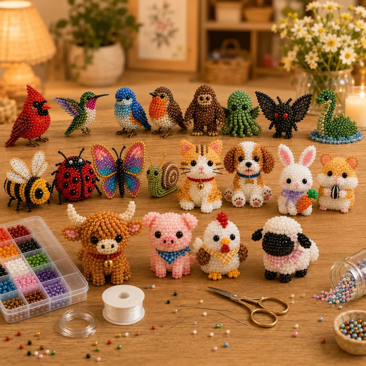 🔥Last Day 50% OFF ✨ Tiny 3D Beaded Animal DIY Kit