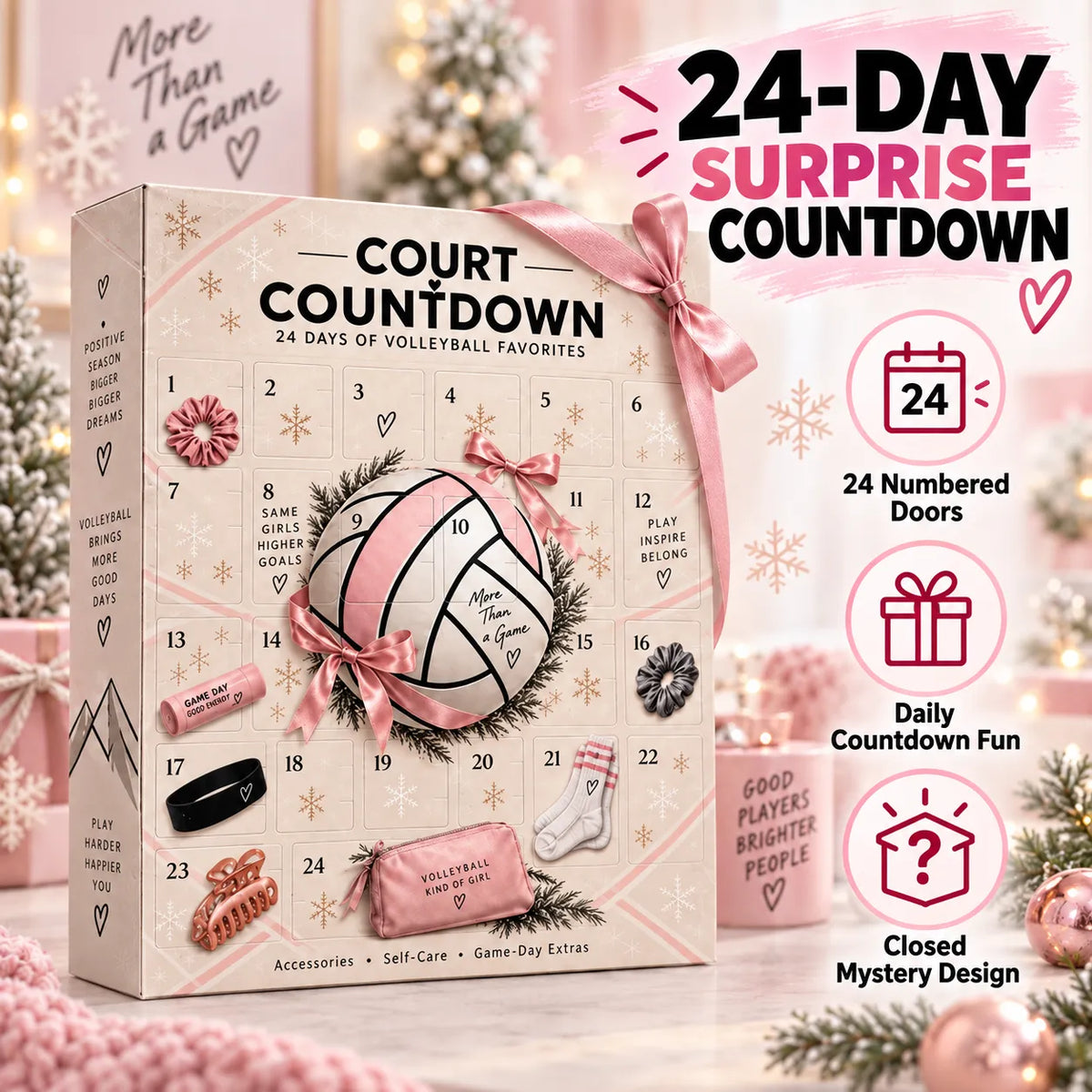 🏐🎁 Volleyball Advent Calendar — 24 Days of Fun Surprises for Every Volleyball Lover!
