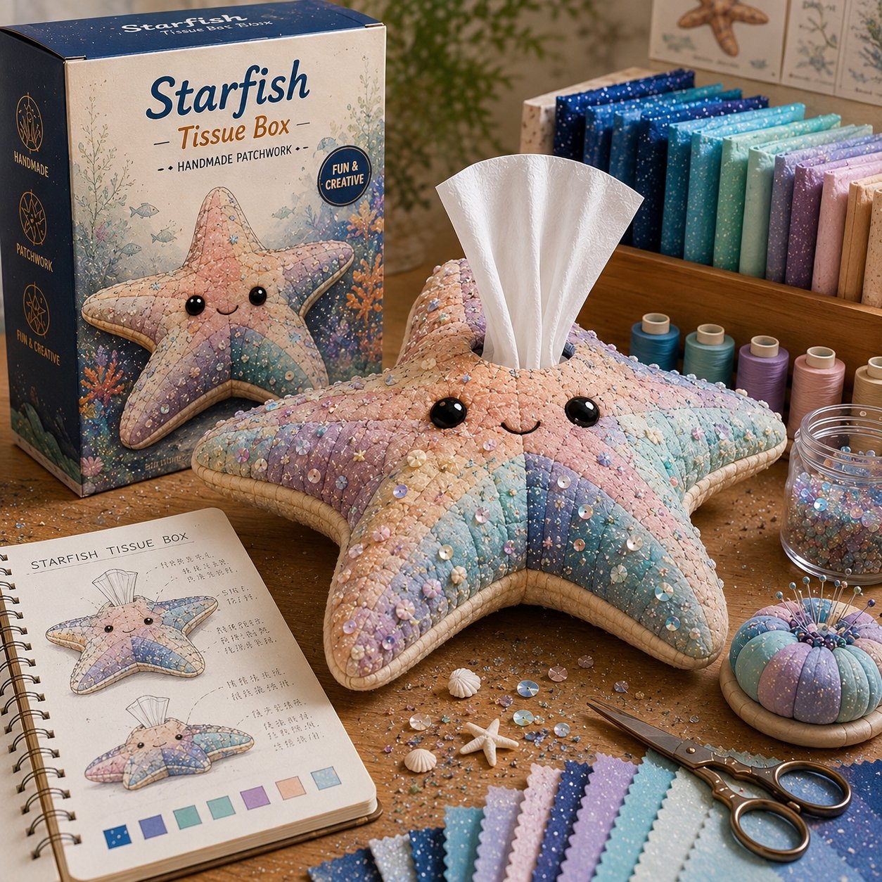 🐳 DIY Ocean Animal Tissue Box Kit✨❤️‍🔥BUY 2 GET FREE SHIPPING