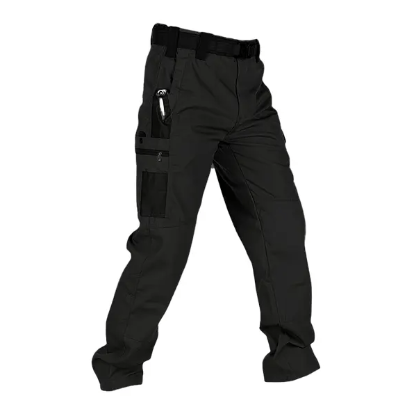 🔥Men's Waterproof Tactical Work Pants - Solid Color with Multi-Pockets for Outdoor Activities
