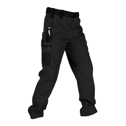 🔥Men's Waterproof Tactical Work Pants - Solid Color with Multi-Pockets for Outdoor Activities
