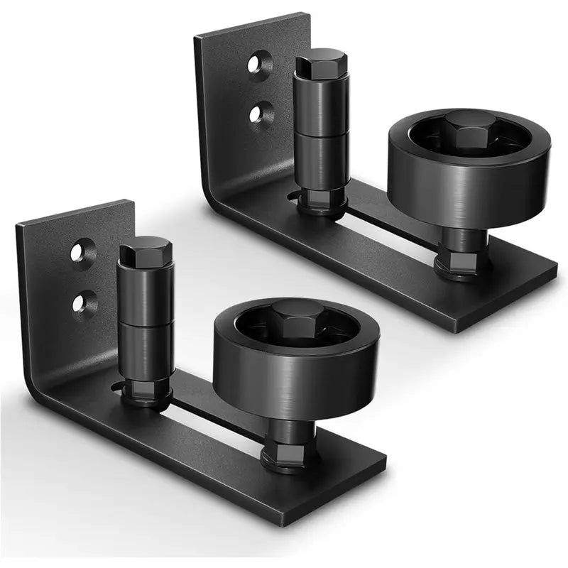 Door Floor Guide,8 Assemble Setup Options,Wall Mount System,Adjustable Stay Roller,Flush Flat Bottom Design