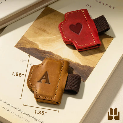 LAST DAY 70% OFF - Personalized Magnetic Leather Pen Holder Bookmark