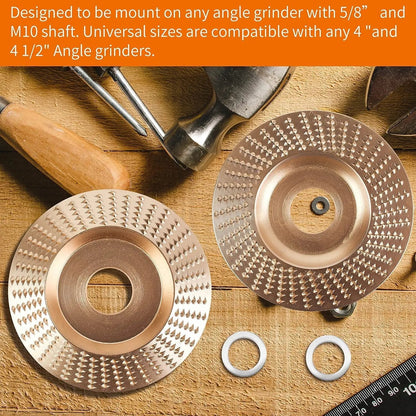 VeroShaper™ Pro-Series 3-Piece Wood Carving & Shaping Disc Set ✦ Industrial-Grade Carbon Steel 🛡️✨
