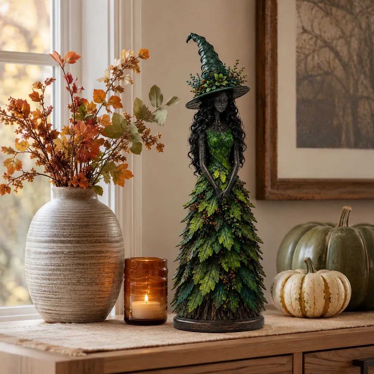 🔥LAST DAY 50% OFF - 🧙‍♀️Enchanted Autumn Witch Figurine