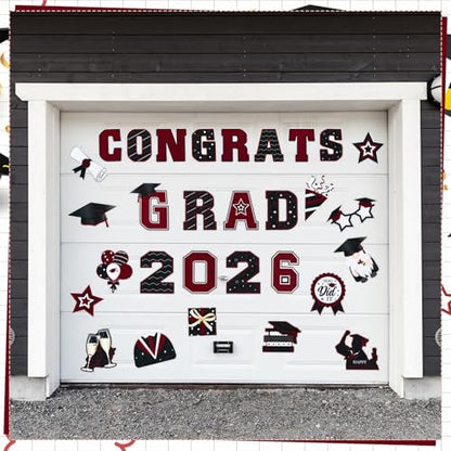 🎓 2026 Grad Car Magnets 🧲 – 20-Piece Set for Celebration Decor (Cars, Fridges & More)
