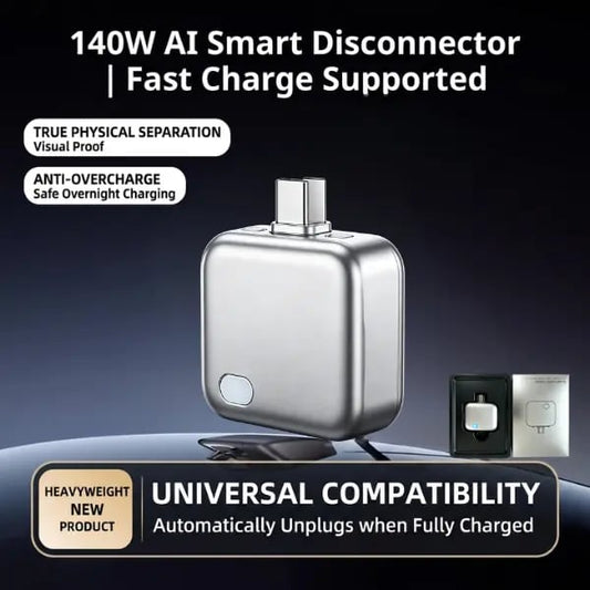 🏆 50K+ SOLD!🔥2026 Fast 140W Charger with AI Smart Auto Power-off