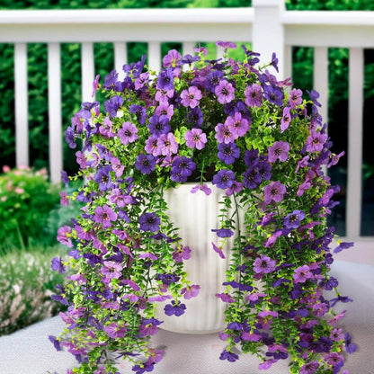 🌷Outdoor cascading daisy and eucalyptus flowers – UV resistant