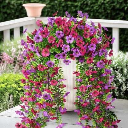 🌷Outdoor cascading daisy and eucalyptus flowers – UV resistant