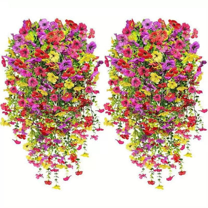 🌷Outdoor cascading daisy and eucalyptus flowers – UV resistant