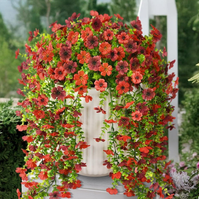 🌷Outdoor cascading daisy and eucalyptus flowers – UV resistant