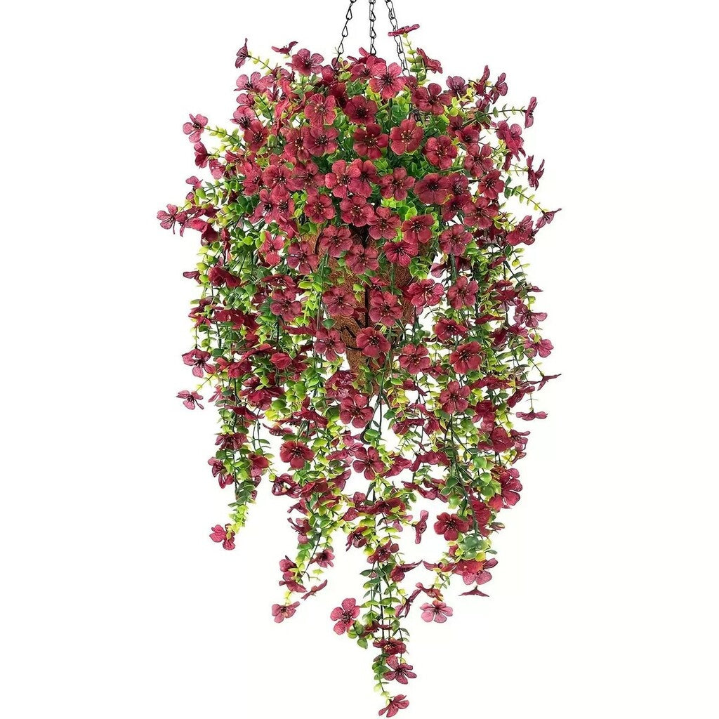 🌷Outdoor cascading daisy and eucalyptus flowers – UV resistant