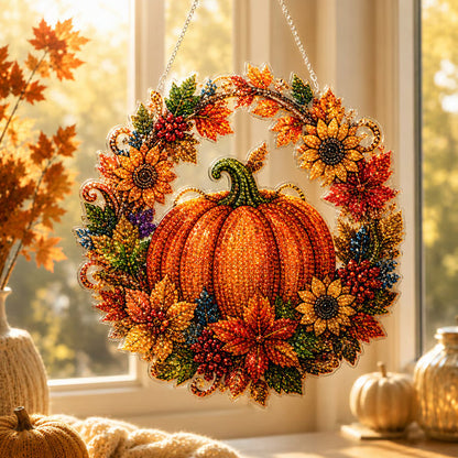🔥Last Day 50% OFF-🎃Halloween Moon Ghost Diamond Art Hanging Ornament Kit