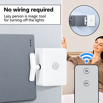 🔥Black Friday Deal｜2 In 1 Wireless Intelligent Button Lazy Remote Control Switch Light On Panel