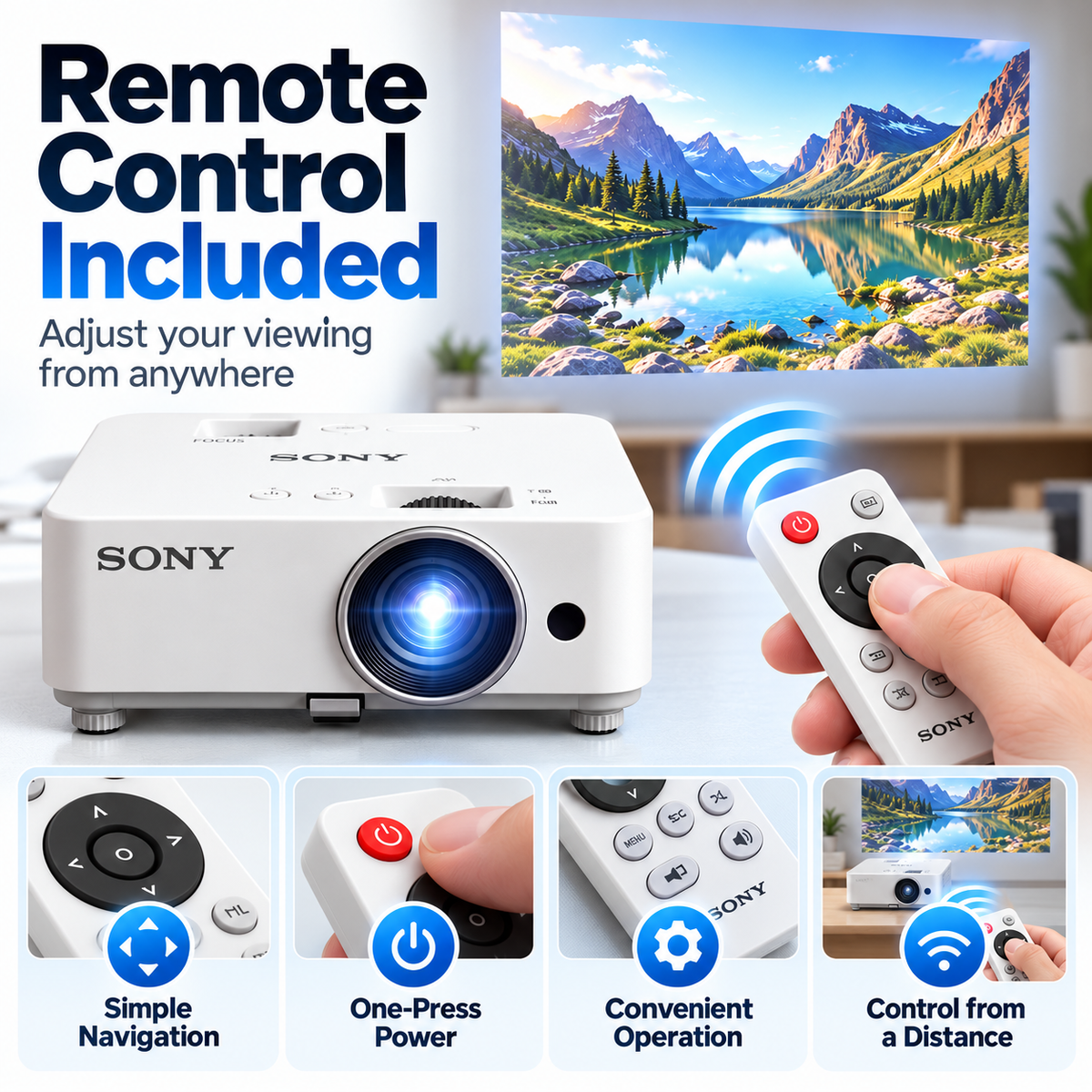 🎬 Portable Mini Projector 📽️ – 100" Big Screen, HDMI & USB, Remote Control Included