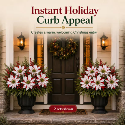 Christmas Poinsettia Planter Inserts