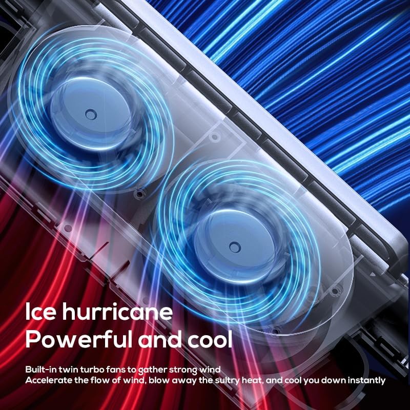 Car Fan for Driver and Passenger's Seat - Mini Portable USB Backseat Cooling Fan