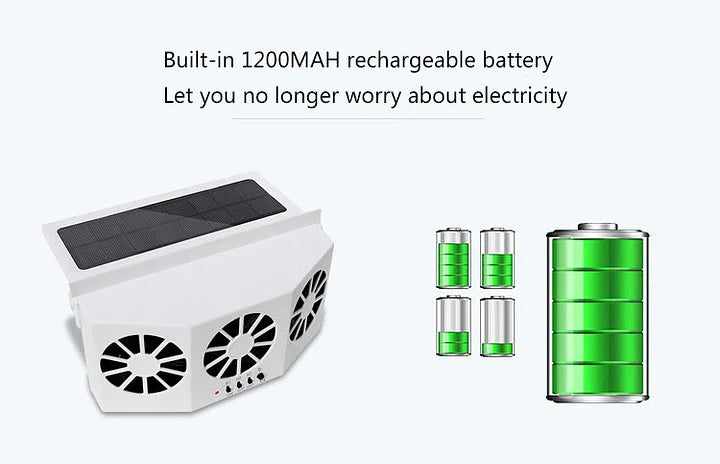 ✈️The New Solar Car Cooling Artifact [air circulation exhaust fan