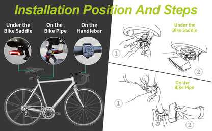 ✨Smart Bike Tail Light – Ride Safe, Be Seen Everywhere🚴