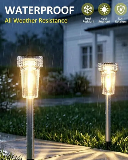 🏡 Solar Pathway Lights - Bright Warm LED for Garden, Yard & Walkway✨