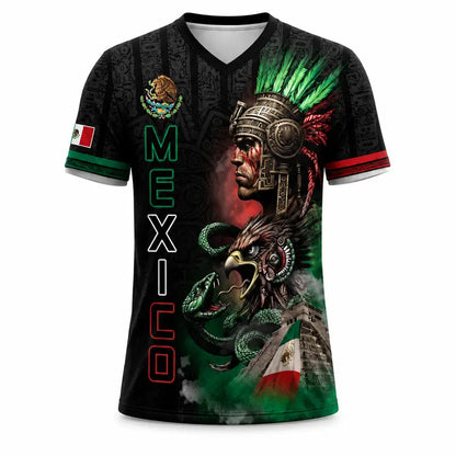 Unisex Mexico Aztec Warrior 3D All-Over Print Sports Top