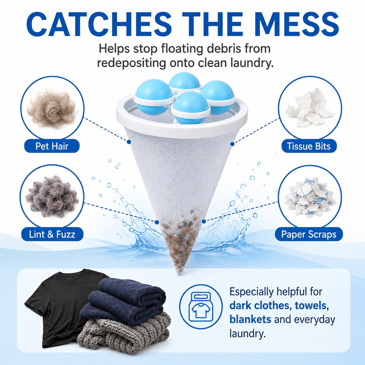 🔥Last Day 49% OFF  👚Floating Lint & Hair Catcher（3pcs）