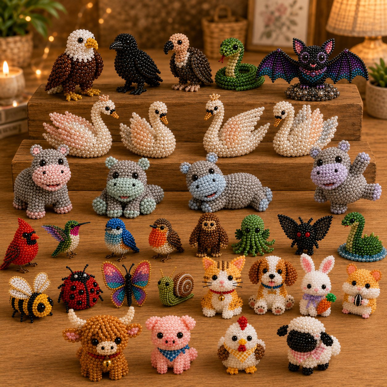 🔥Last Day 50% OFF ✨ Tiny 3D Beaded Animal DIY Kit