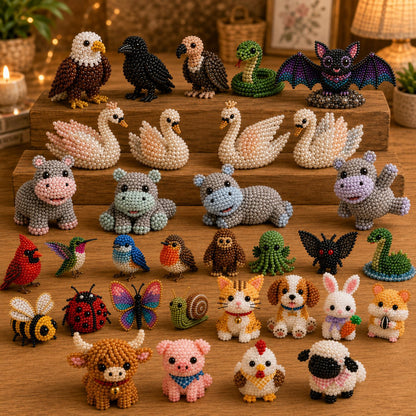 🔥Last Day 50% OFF ✨ Tiny 3D Beaded Animal DIY Kit