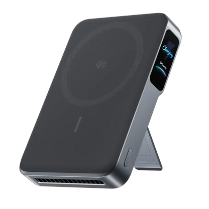 2 25W Magnetic Wireless Portable Charger, 10,000mAh Fast Charging Battery Pack with Smart Display