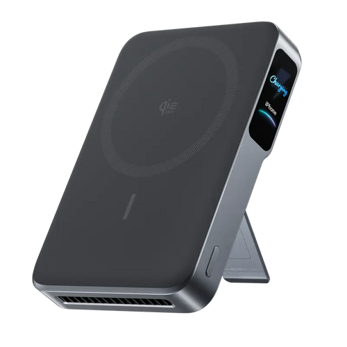 2 25W Magnetic Wireless Portable Charger, 10,000mAh Fast Charging Battery Pack with Smart Display