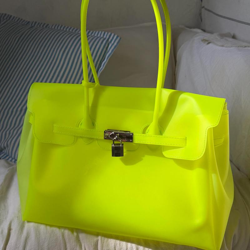 👜Transparent Jelly Shoulder Bag – Waterproof TPU Beach Tote & Crossbody Purse