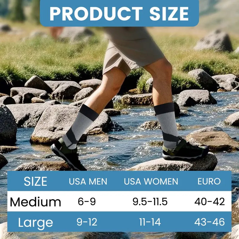 Waterproof Ankle Socks for Men & Women, Lightweight & Thermal Options, 3-Layer Stretch Technology