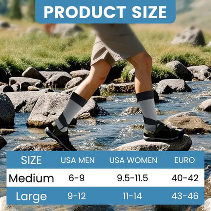 Waterproof Ankle Socks for Men & Women, Lightweight & Thermal Options, 3-Layer Stretch Technology