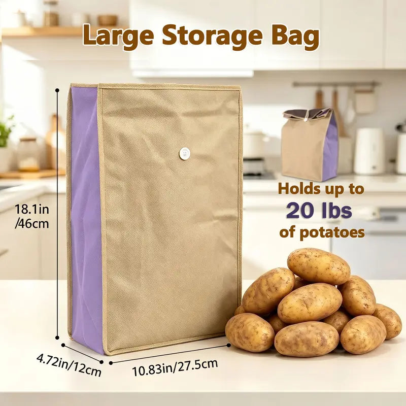 ✨Reusable Self Sealing Potato & Onion Storage Bags