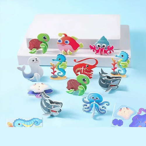 DIY 3D Creative Insect Paper Jigsaw Puzzle, Screen-Free Educational Paper Craft Model Toy For Kids