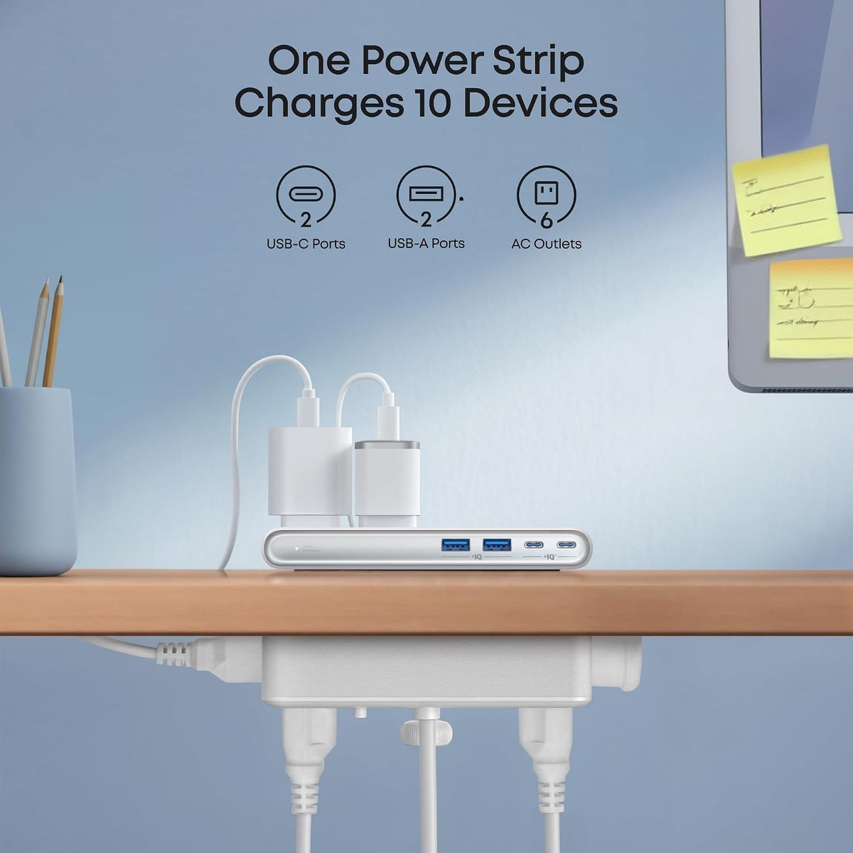 Desk Clamp with 1500 Surge Protector Socket