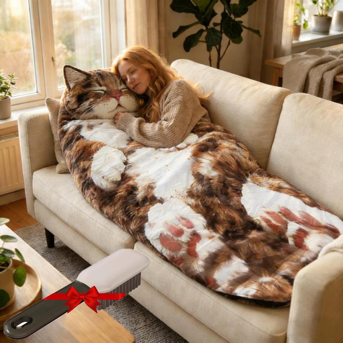 🔥Hot Sale 49% off🐱 Fluffy cat sleeping bag – Soft, Warm & Purrfectly Cozy😴💤