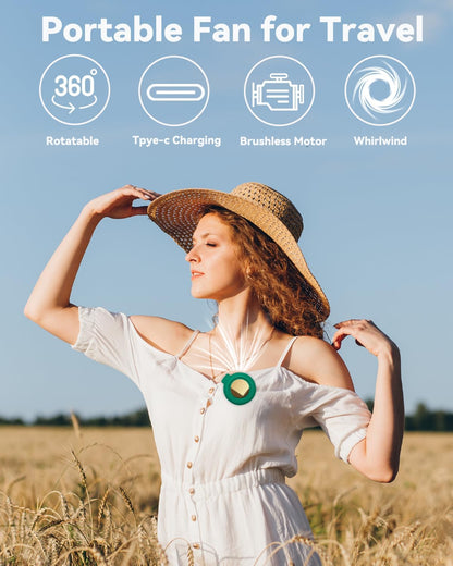 🌀 Portable Clip-On Fan – 360° Adjustable