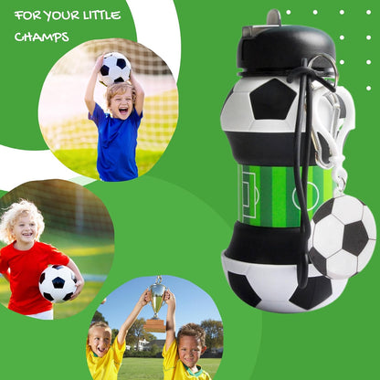 ⚽BPA-Free Football Foldable Cup, Perfect Summer Outdoor Must-Have✨