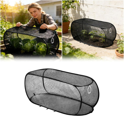 🔥Buy 1 Get 1 Free🔥Mesh Plant Cover Crop Cage with 8 Ground Stakes - Pop-Up Netting for Raised Beds, Vegetables & Fruits