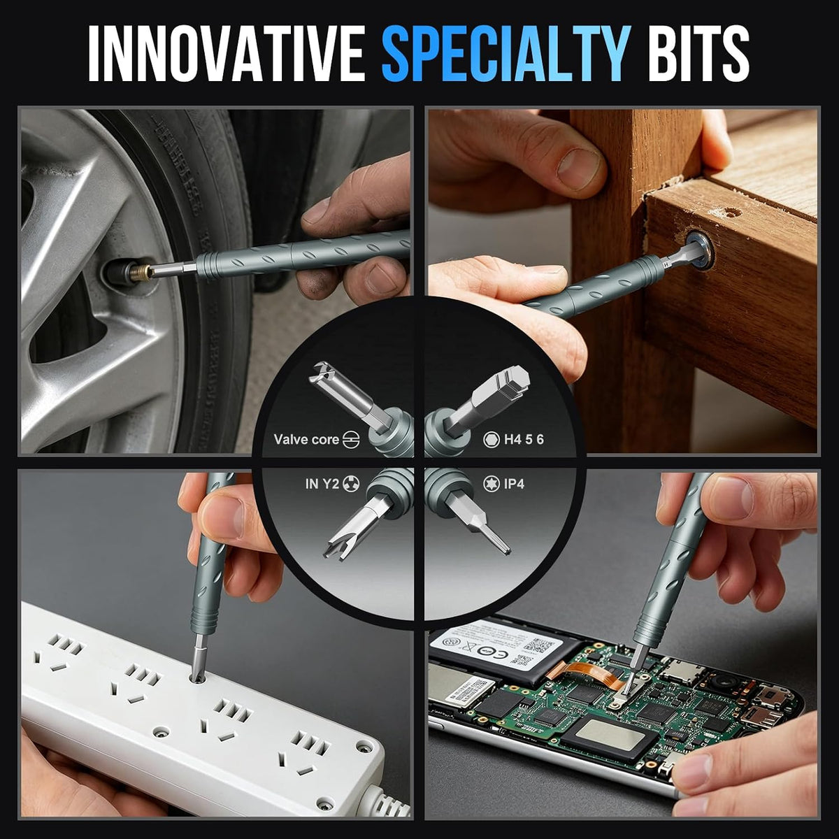 3.15' Compact Transformable Precision Tool Kit – 2-in-1 Torque Handle & Modular Electronics Repair Set