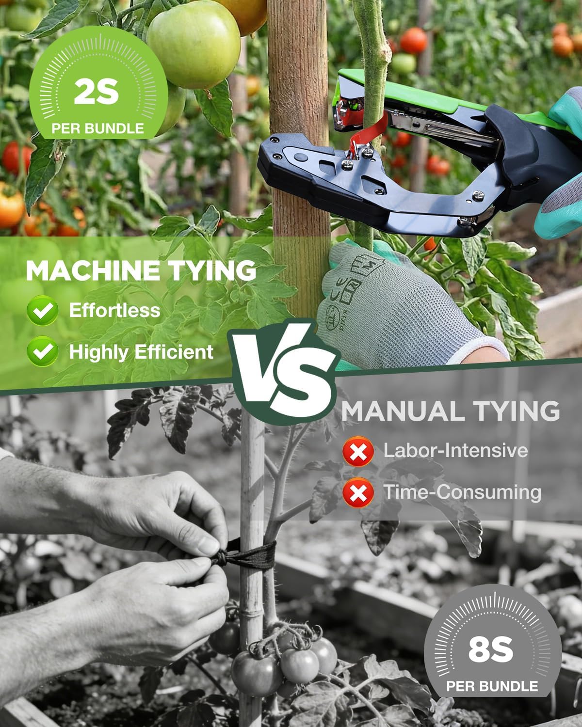 WORKPRO Plant Tying Machine | Garden Vine Binding Tool