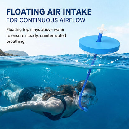 ✨Flexible Floating Snorkel Tube – Safe &amp; Comfortable for Underwater Training