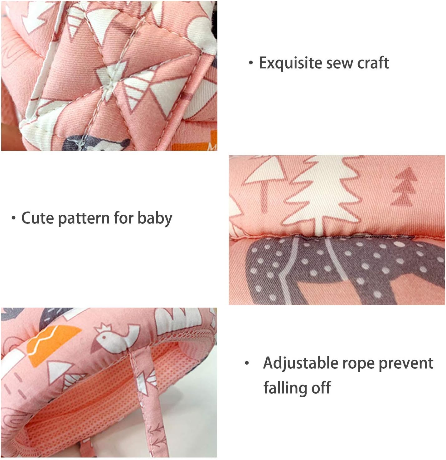 Baby Safety Anti-Collision Hat, Head Protector,Breathable Washable All-Season Cap