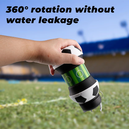 ⚽BPA-Free Football Foldable Cup, Perfect Summer Outdoor Must-Have✨