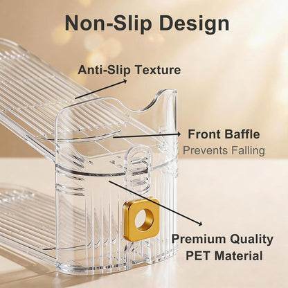 Shoe Organizer for Closet – Stackable Rack with Height Adjustment